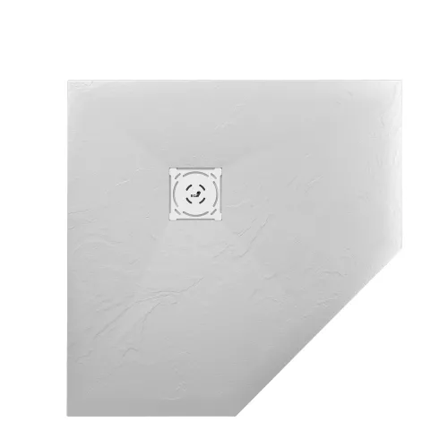 Душевой поддон трапеция RGW ST/T-W Белый, Выбрать цвет: Белый, Выбрать размер: 900x900, изображение 14