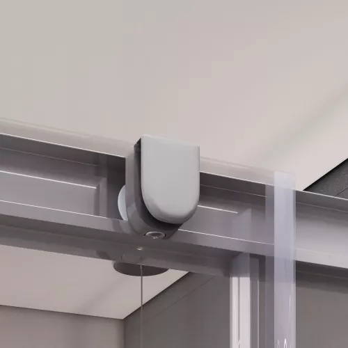 Душевой уголок Dolphin TN-31, Цвет стекла: прозрачное, Цвет профиля: Хром, Выбрать размер: 800x800, изображение 6