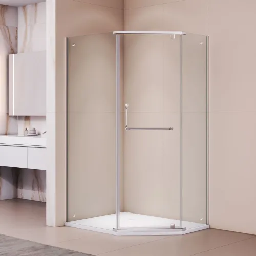 Душевой уголок RGW PA-091, Цвет стекла: прозрачное, Цвет профиля (вариация): Хром, Выбрать размер: 100х80