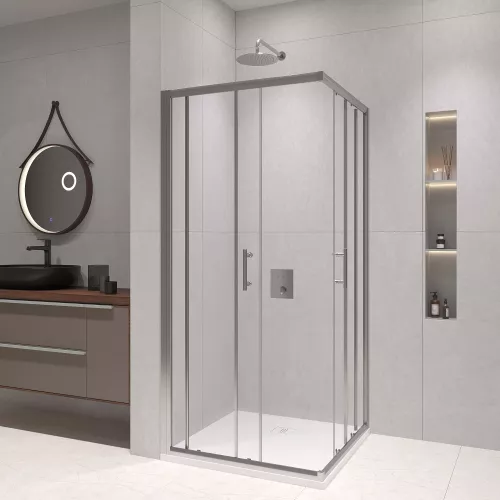 Душевой уголок RGW PA-31, Цвет стекла: прозрачное, Цвет профиля: Хром, Выбрать размер: 90х90, изображение 2