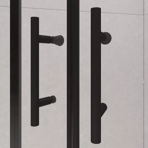 Душевой уголок RGW PA-51B, Цвет стекла: прозрачное, Цвет профиля: Черный, Выбрать размер: 100x100, изображение 5