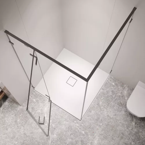 Душевой уголок RGW SV-030Gg, Цвет стекла: прозрачное, Цвет профиля: Серый, Выбрать размер: 1000x1000, изображение 3