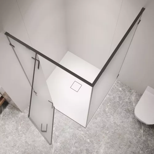 Душевой уголок RGW SV-030Gg, Цвет стекла: матовое, Цвет профиля: Серый, Выбрать размер: 1000x1000, изображение 3