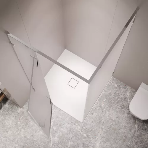 Душевой уголок RGW SV-030, Цвет стекла: матовое, Цвет профиля: Хром, Выбрать размер: 1000x1000, изображение 3