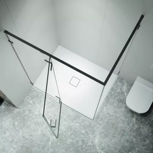 Душевой уголок RGW SV-040Gr  прозрачное/серый, Цвет стекла: прозрачное, Цвет профиля: Серый, Выбрать размер: 1200x1000, изображение 3