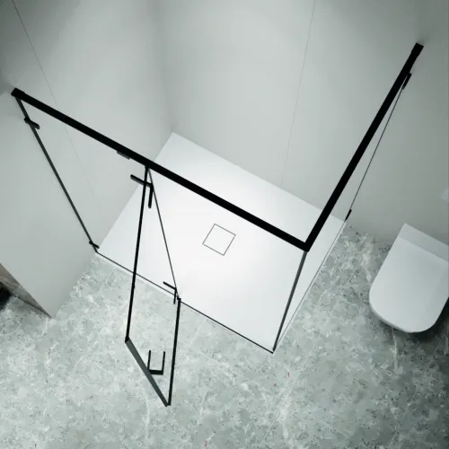 Душевой уголок RGW SV-040B прозрачное/черный, Цвет стекла: прозрачное, Цвет профиля: Черный, Выбрать размер: 1200x800, изображение 3