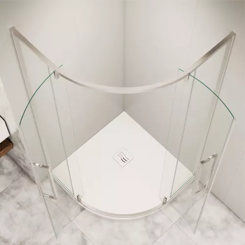 Душевой уголок RGW SV-53 прозрачное/хром, Цвет стекла: прозрачное, Цвет профиля: Хром, Выбрать размер: 1000x1000, изображение 5