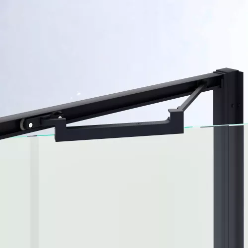 Душевой уголок RGW SV-145B, Цвет стекла: прозрачное, Цвет профиля: Черный, Выбрать размер: 1000x700, изображение 3