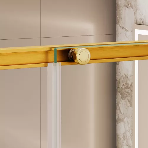 Душевой уголок RGW SV-31G, Цвет стекла: прозрачное, Цвет профиля: Золото BRUSH, Выбрать размер: 900x900, изображение 9