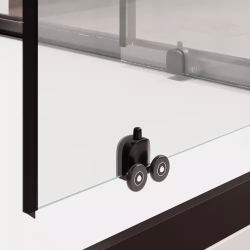 Душевой уголок RGW PA-34B, Цвет стекла: шелкография, Цвет профиля: Черный, Выбрать размер: 800x800, изображение 6