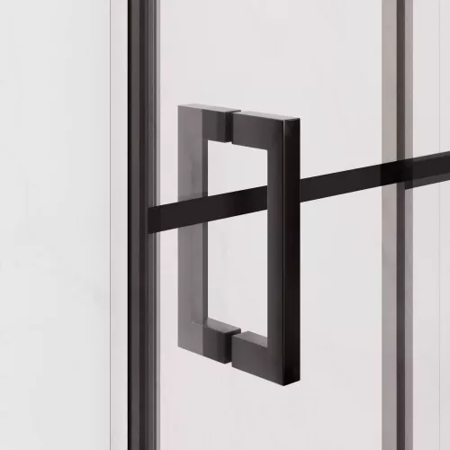 Душевой уголок RGW PA-34B, Цвет стекла: шелкография, Цвет профиля: Черный, Выбрать размер: 800x800, изображение 5