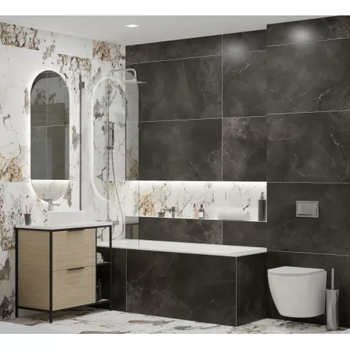 Керамогранит Freya_GT Черный 60x120, изображение 7