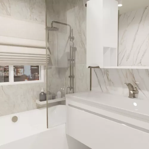 Керамогранит Bolero_GT Белый, Выбрать размер: 60х120, изображение 7