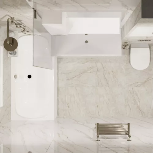 Керамогранит Bolero_GT Белый, Выбрать размер: 60х120, изображение 8