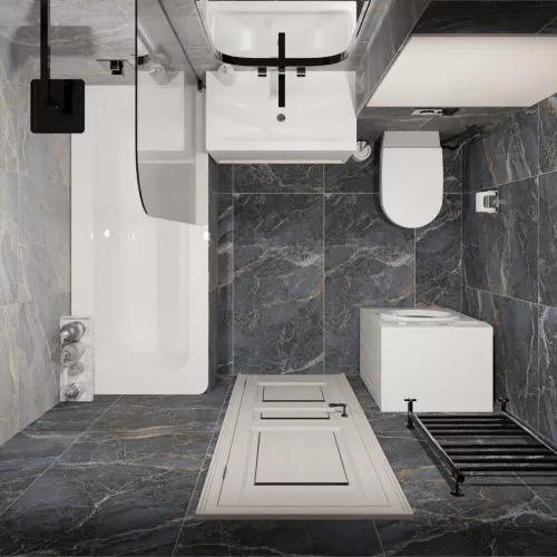 Керамогранит Spanito_GT Синий 60x120, Выбрать цвет: Синий, изображение 7