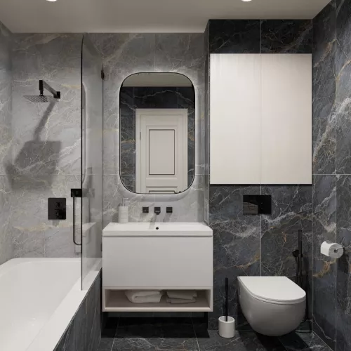 Керамогранит Spanito_GT Синий 60x120, Выбрать цвет: Синий, изображение 9