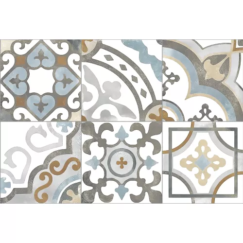 Настенная плитка Emotion  27x40 пэчворк, Выбрать цвет: Серый пэчворк, изображение 2