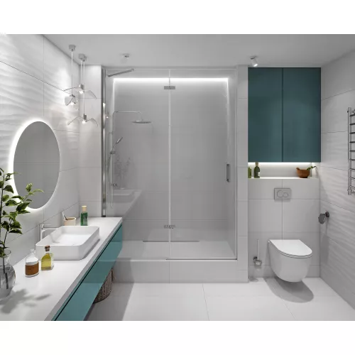 Керамогранит Princess_GT Белый 40x80 волна, Выбрать цвет: Белый волна, Выбрать размер: 40х80, изображение 4