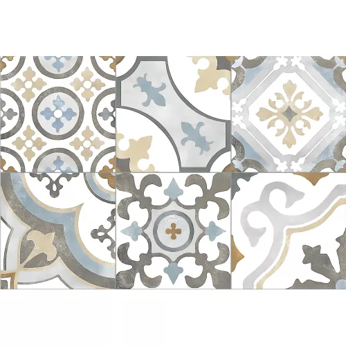 Настенная плитка Emotion  27x40 пэчворк, Выбрать цвет: Серый пэчворк, изображение 5