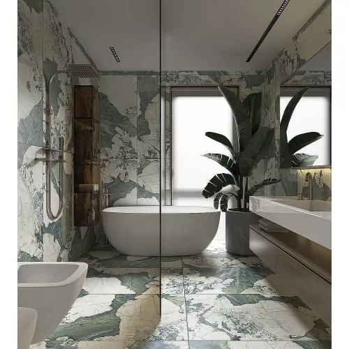 Керамогранит Esmeralda_GT Зеленый 60x120, изображение 6