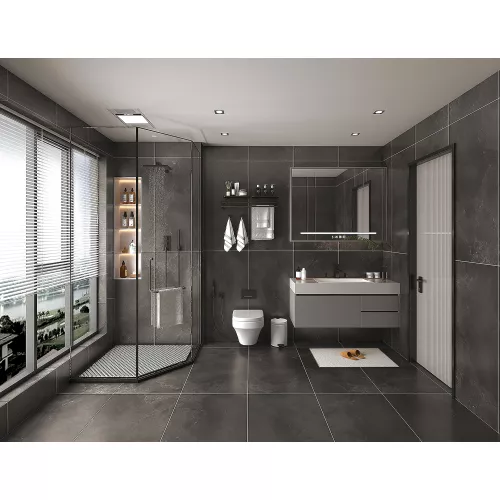 Керамогранит Freya_GT Черный 60x120, изображение 9