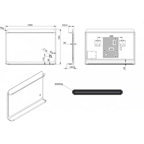 Зеркало со встроенной подсветкой ESBANO ES-3727K2D, изображение 4