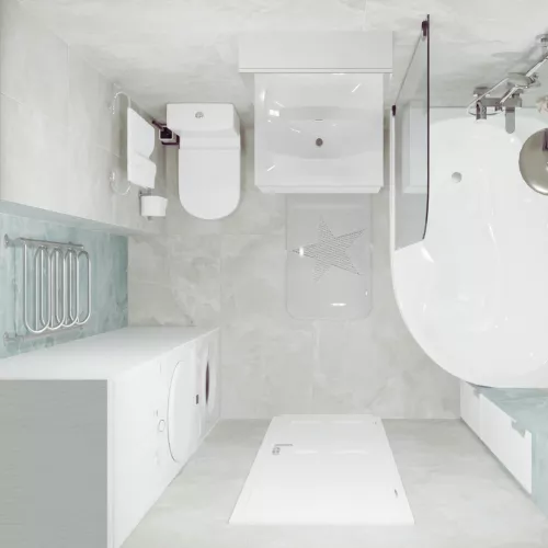 Керамогранит Escada_GT Светло-серый 60x120, Выбрать цвет: Светло-серый, изображение 12