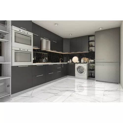 Керамогранит Olimpia_GT Черный  60x120 суперполировка, изображение 8