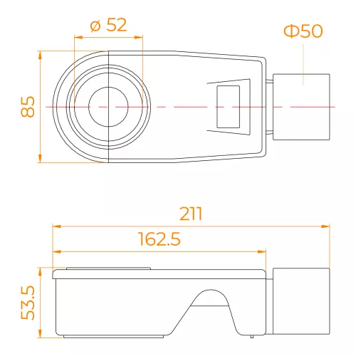 Сифон RGW S-50  50 мм для трапов, изображение 3