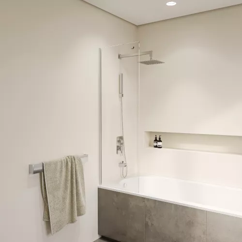 Шторка на ванну RGW SC-056-8, Цвет стекла: прозрачное, Цвет профиля: Хром, Выбрать размер: 30, изображение 6