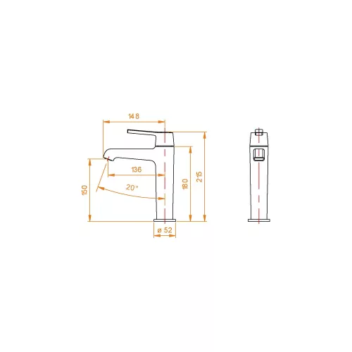 Смеситель на раковину RGW SP-301B, Цвет профиля: Черный, изображение 9