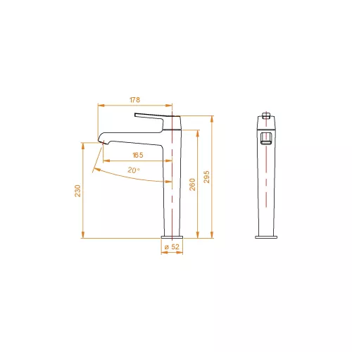 Смеситель на раковину RGW SP-311, Цвет профиля: Хром, изображение 8