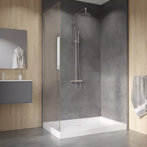 Душевой поддон прямоугольный керамический RGW CR высота 10 см, Выбрать размер: 700x1400, изображение 8