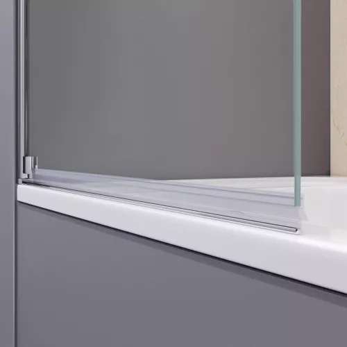 Шторка на ванну RGW SC-01, Цвет стекла: прозрачное, Цвет профиля: Хром, Выбрать размер: 80, изображение 8