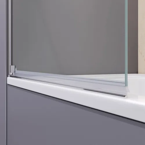 Шторка на ванну RGW SC-02, Выбрать размер: 100, Цвет стекла: прозрачное, изображение 8