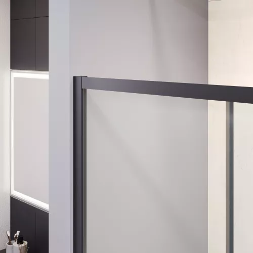 Шторка на ванну RGW SC-45B, Цвет профиля: Черный, Выбрать размер: 180, изображение 9