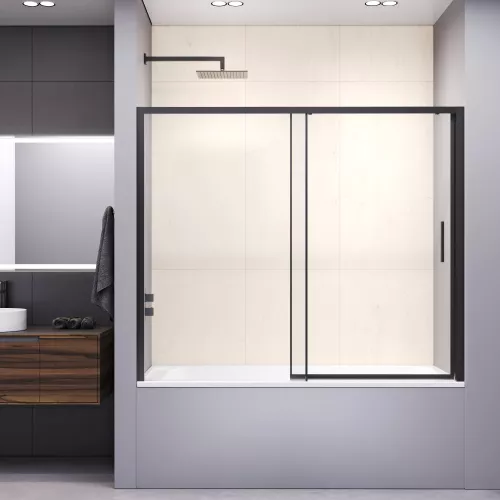 Шторка на ванну RGW SC-45B, Цвет профиля: Черный, Выбрать размер: 180, изображение 3