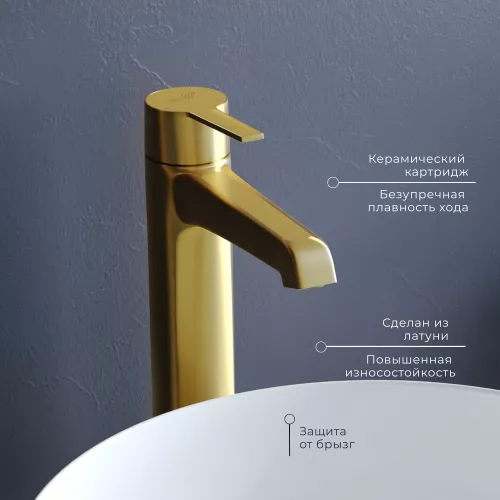 Смеситель на раковину RGW SP-311G, Цвет профиля: Золото, изображение 3