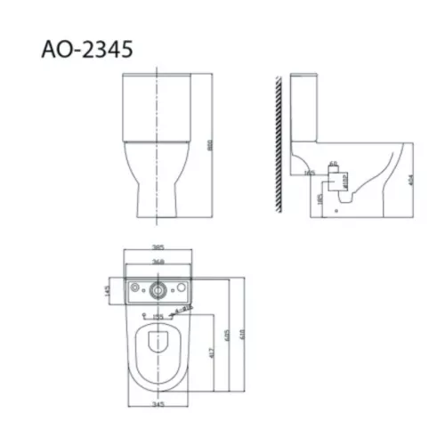Унитаз-компакт напольный Triton Astro AO-2355, изображение 5