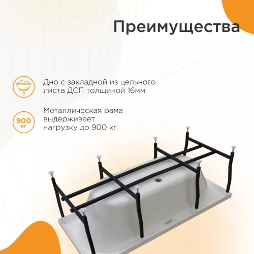 Ванна акриловая Radomir Вальс, Выбрать размер: 180x80, изображение 4