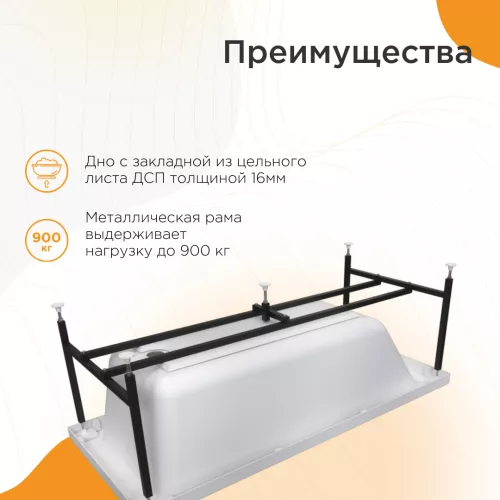 Ванна акриловая Radomir  Агата, Выбрать размер: 150x70, изображение 4