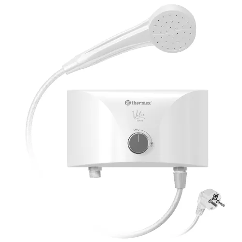 Электроводонагреватель проточный THERMEX Vetro combi/shower/tap безнапорный, Внешний вид: С краном и ручной лейкой, Мощность,кВт: 3,5, изображение 2
