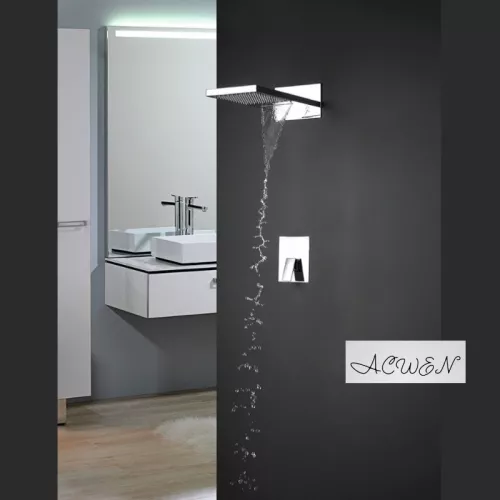 Душевая система ACWEN 6602A скрытого монтажа, Выбрать цвет: Хром, изображение 4