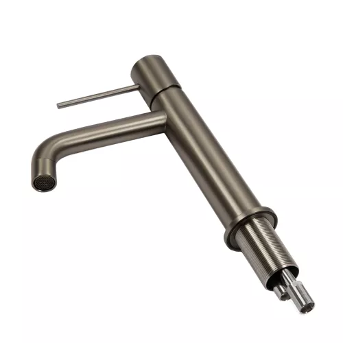 Смеситель для раковины AVS Slimmer оружейная сталь, Выбрать цвет: Оружейная сталь, изображение 13