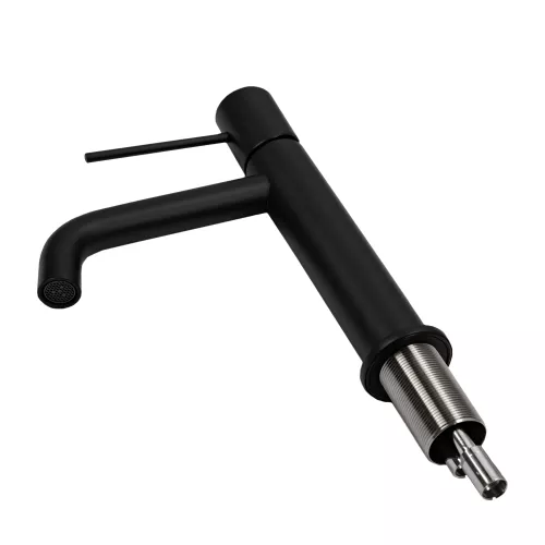 Смеситель для раковины AVS Slimmer черный матовый, Выбрать цвет: Черный, изображение 15