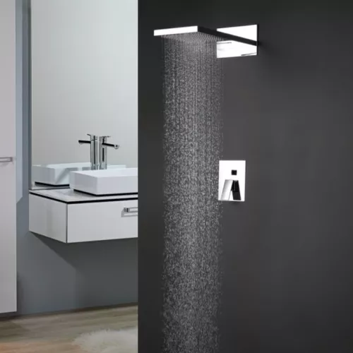 Душевая система ACWEN 6602A скрытого монтажа, Выбрать цвет: Хром, изображение 3