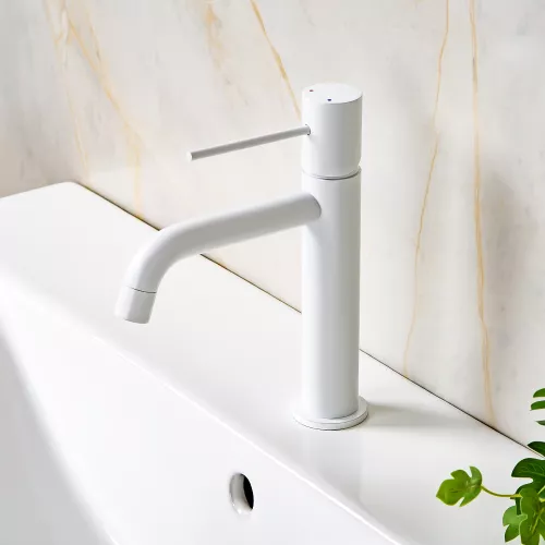 Смеситель для раковины AVS Slimmer белый матовый, Выбрать цвет: Белый, изображение 6