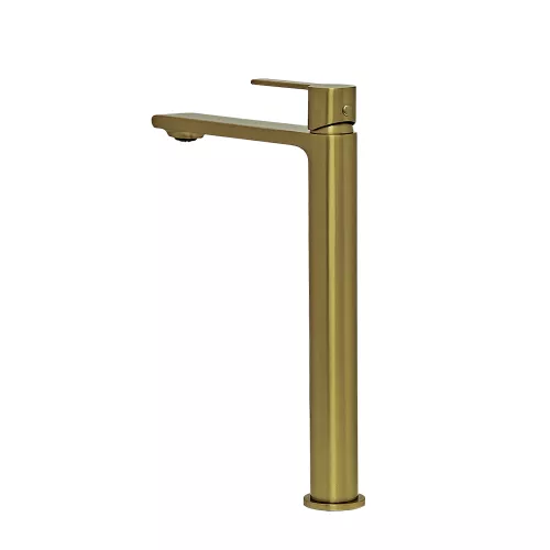 Смеситель для раковины AVS Elegant высокий, брашированное золото, Выбрать цвет: Брашированное золото, изображение 7