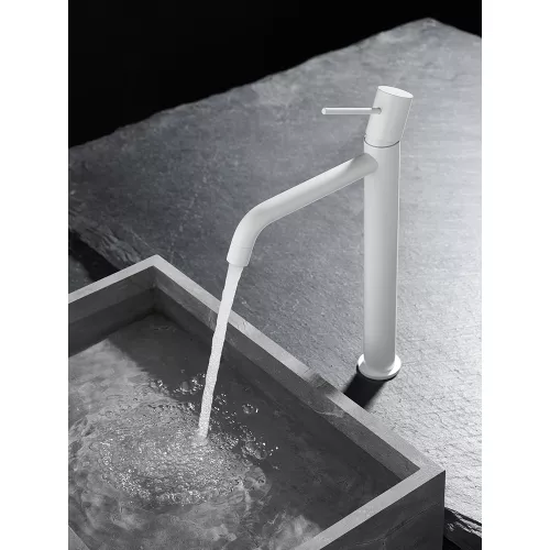 Смеситель для раковины AVS Slimmer высокий, белый матовый, Выбрать цвет: Белый, изображение 7