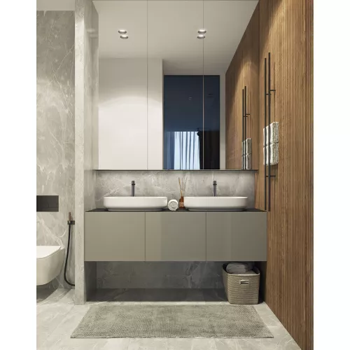 Смеситель для раковины AVS Elegant высокий, оружейная сталь, Выбрать цвет: Оружейная сталь, изображение 6